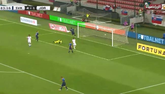 اهداف مباراة الاردن وسلوفاكيا 1 5 مباراة ودية