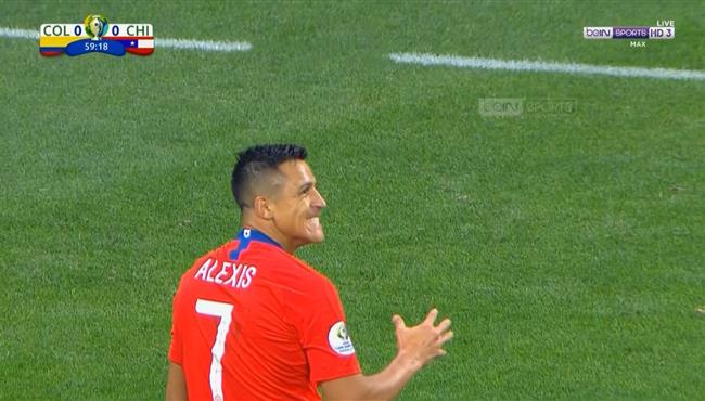 سانشيز يهدر فرصة هدف لتشيلي امام كولومبيا في كوبا امريكا