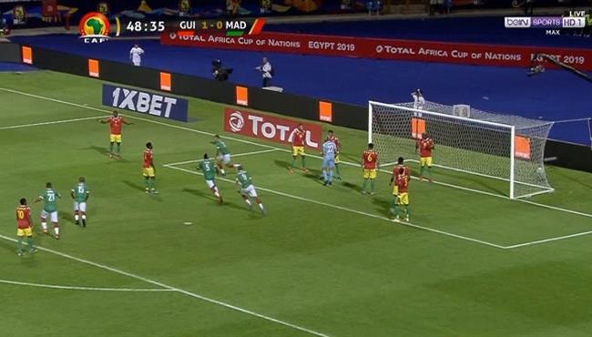 هدف تعادل مدغشقر مع غينيا 1 1 كاس امم افريقيا