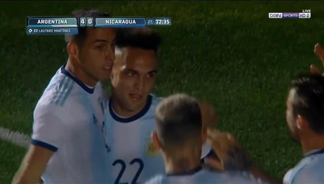 هدف الارجنتين الرابع في مرمي نيكاراجوا 4 0 مباراة ودية