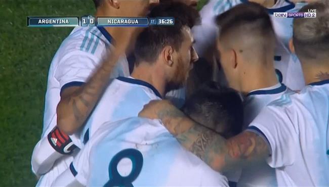 اهداف مباراة الارجنتين ونيكاراجوا 5 1 مباراة ودية