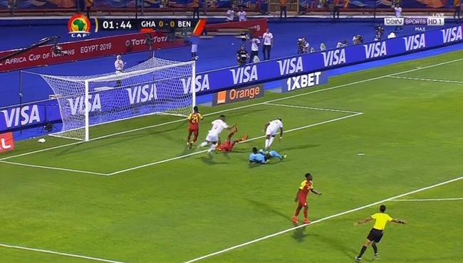 هدف بنين الاول في مرمي غانا 1 0 كاس امم افريقيا