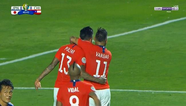 هدف تشيلي الاول في مرمي اليابان بكوبا امريكا