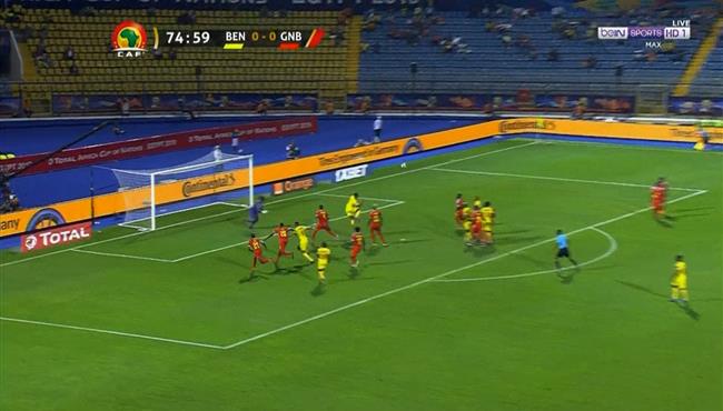 لاعب بنين يهدر هدف محقق امام غينيا بيساو في كأس امم افريقيا