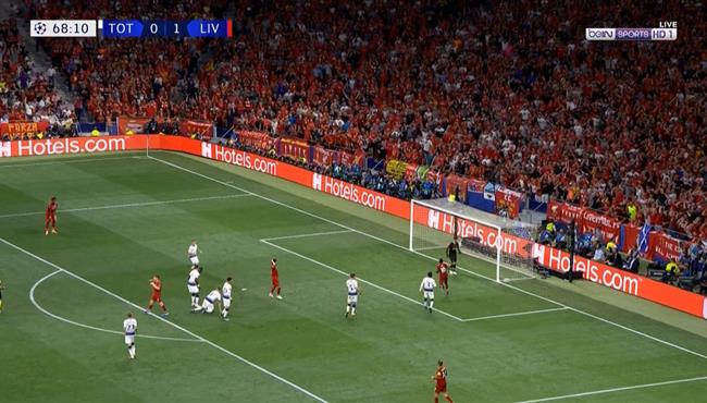 ميلنر يهدر فرصة هدف محقق بعد تمريره من محمد صلاح في نهائي دوري ابطال اوروبا