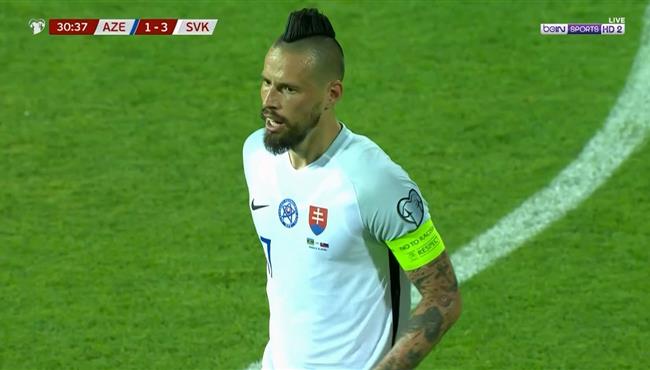 هدف هامشيك الرائع في مباراة سلوفاكيا واذربيجان