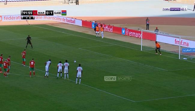 فيصل فجر يهدر ركلة جزاء امام جامبيا