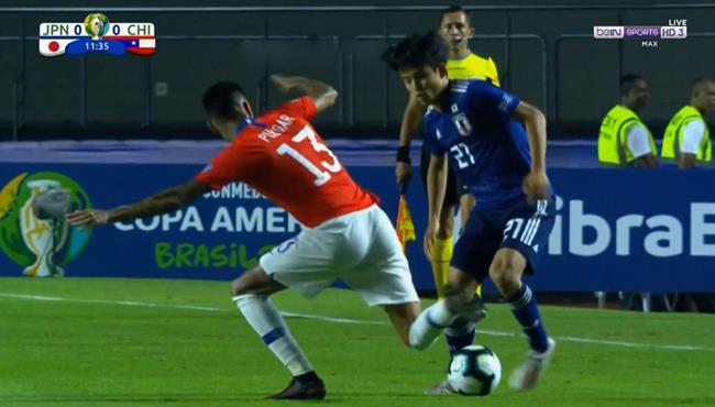 كوبري رائع في مباراة تشيلي واليابان بكوبا امريكا