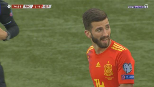 هدف اسبانيا الرابع في مرمي جزر فارو بتصفيات اليورو