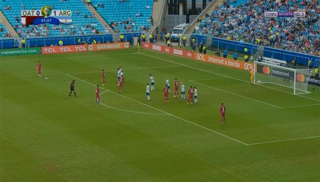 القائم يحرم قطر من هدف رائع امام الارجنتين في كوبا امريكا