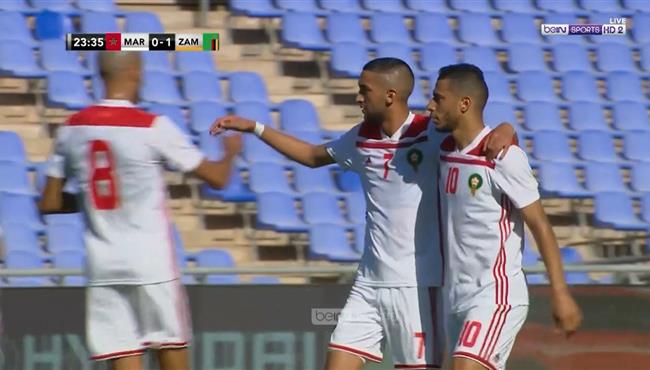 هدف تعادل المغرب الرائع مع زامبيا 1 1 حكيم زياش