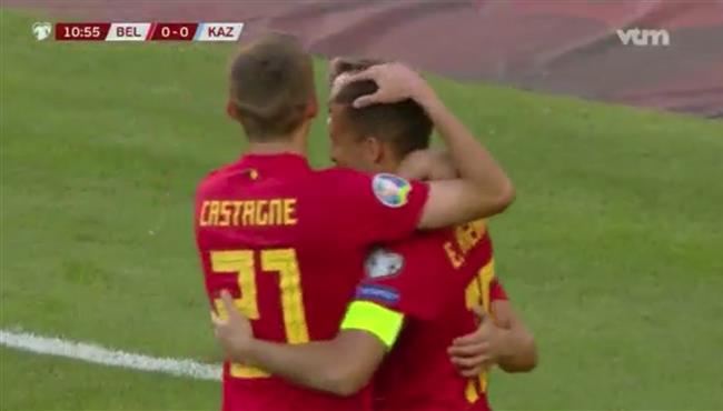 اهداف مباراة بلجيكا وكازاخستان 3 0 تصفيات اليورو