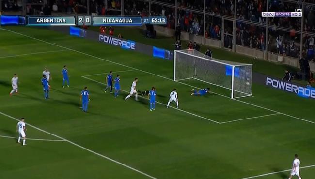 هدف الارجنتين الثالث في مرمي نيكاراجوا 3 0 مباراة ودية