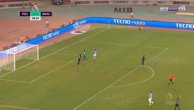 هدف مانشستر سيتي الثالث في مرمي وست هام رحيم ستيرلينج