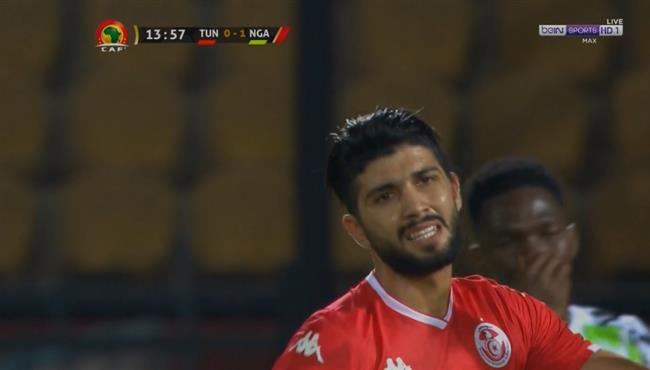 فرجاني ساسي كاد ان يسجل هدف رائع امام نيجيريا في كأس امم افريقيا