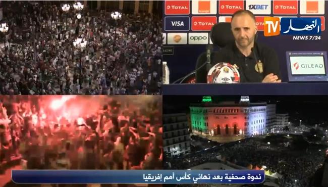 جمال بلماضي احتاج إلى طبيب عيون لأرى تشجيع المصريين للجزائر