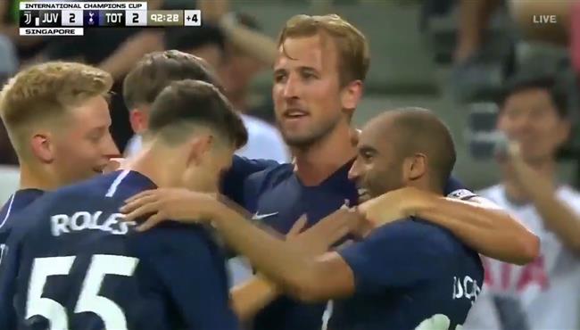 هدف هاري كين الخرافي في مرمي يوفنتوس بكأس الابطال الدولية