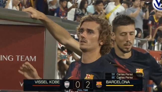 ملخص مباراة برشلونة وفيسيل كوبي 2 0 مباراة ودية