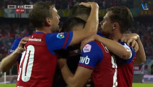 اهداف مباراة بازل وايندهوفن 2 1 دوري ابطال اوروبا