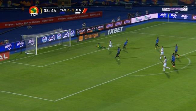 هدف الجزائر الثاني في مرمي تنزانيا بكاس امم افريقيا