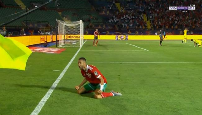 هدف تعادل المغرب مع بنين 1 1 كاس امم افريقيا