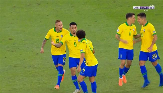 هدف البرازيل الثاني في مرمي بيرو بنهائي كوبا امريكا جيسوس