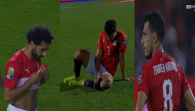 حسرة محمد صلاح ولاعبو منتخب مصر بعد الخروج من كأس امم افريقيا