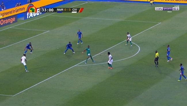 تصدي كوميدي من حارس ناميبيا امام كوت ديفوار في امم افريقيا