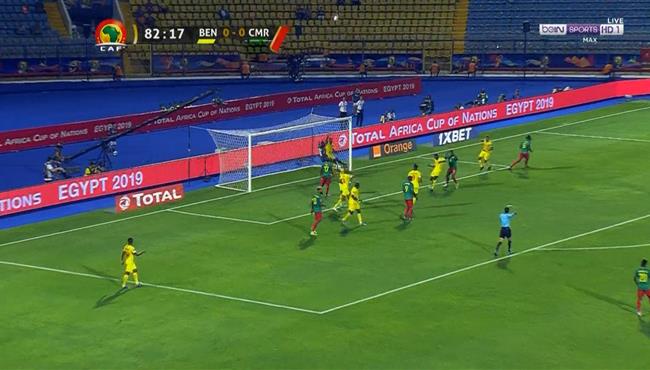 العارضة تحرم الكاميرون من تسجيل هدف في مرمي بنين بكاس امم افريقيا