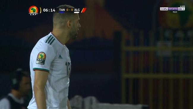 سليماني يهدر فرصة هدف مؤكد للجزائر امام تنزانيا في كاس امم افريقيا