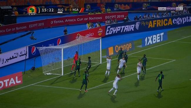 رامى بن سبعيني كاد ان يسجل هدف للجزائر امام نيجيريا