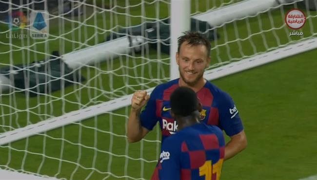هدف برشلونة الثاني في مرمي نابولي راكيتيتش