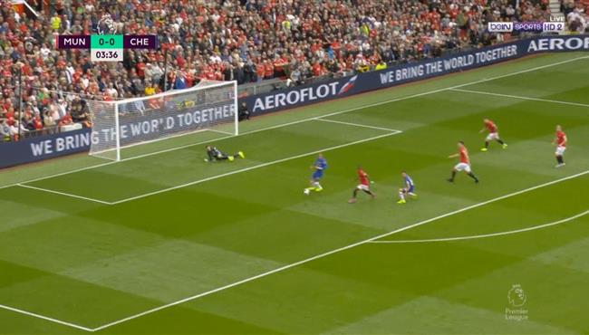 القائم يحرم تشيلسي من تسجيل هدف صاروخي في مرمي مانشستر يونايتد