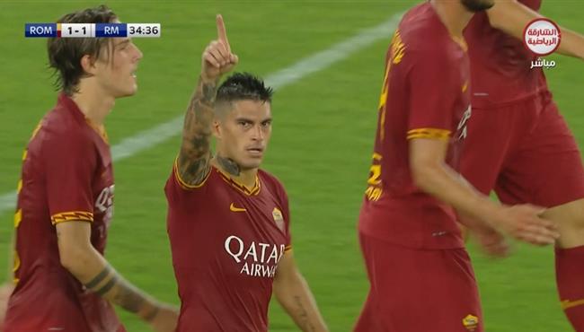 هدف تعادل روما مع ريال مدريد 1 1 بيروتي