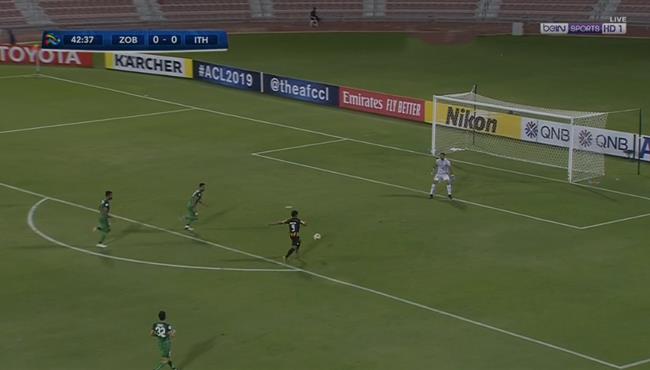 العارضة تمنع هدف محقق للاتحاد امام ذوب اهن في دوري ابطال اسيا