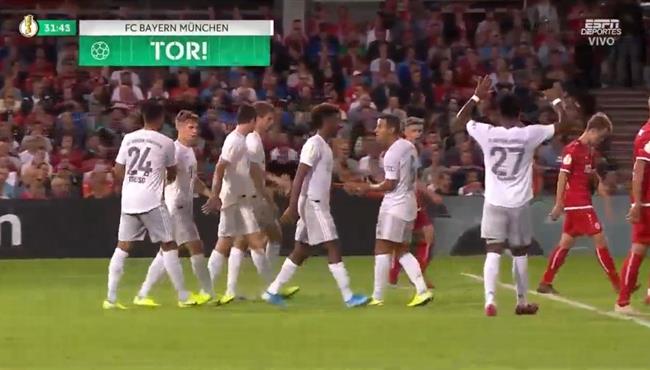 اهداف مباراة بايرن ميونخ وإنيرجي كوتبوس 3 1 كأس المانيا