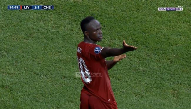 هدف ليفربول الثاني في مرمي تشيلسي بالسوبر الاوروبي ماني