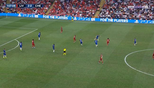 فاصل مهاري رائع من محمد صلاح في مباراة ليفربول وتشيلسي بالسوبر الاوروبي