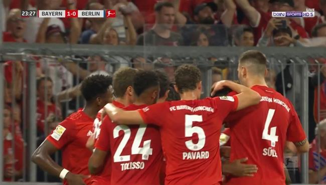 اهداف مباراة بايرن ميونخ وهرتا برلين 2 2 الدوري الالماني