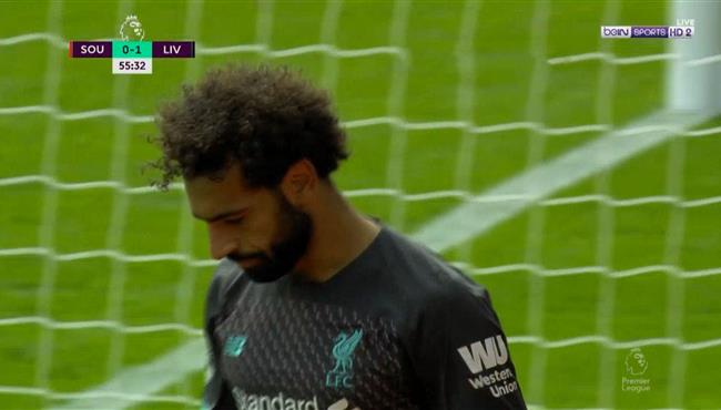 محمد صلاح يهدر انفراد امام ساوثهامبتون بالدوري الانجليزي