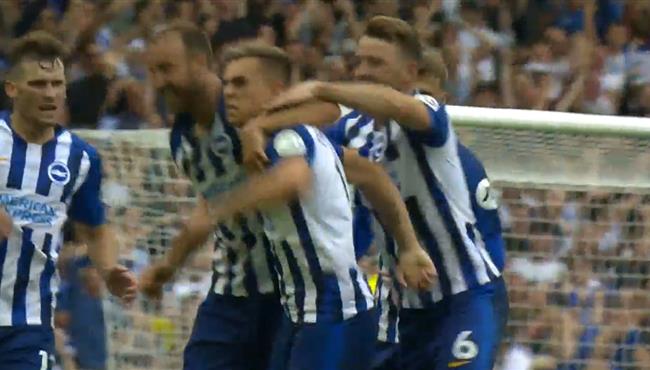 اهداف مباراة وست هام وبرايتون 1 1 الدوري الانجليزي