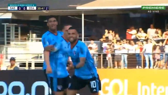 هدف داني الفيس في مباراة ساو باولو وسيارا بالدوري البرازيلي