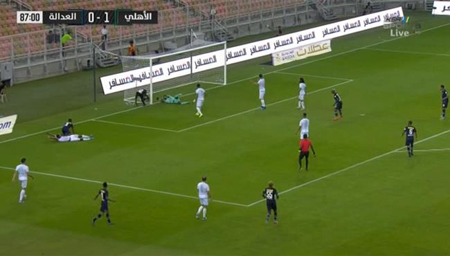 اهداف مباراة الاهلي والعدالة 1 1 الدوري السعودي