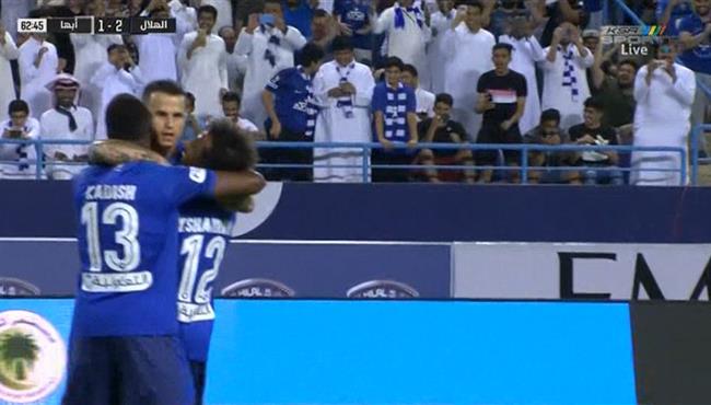 هدف الهلال الثالث الرائع في مرمي أبها بالدوري السعودي جيوفينكو