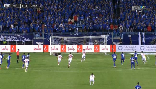 هدف أبها الثاني في مرمي الهلال بالدوري السعودي