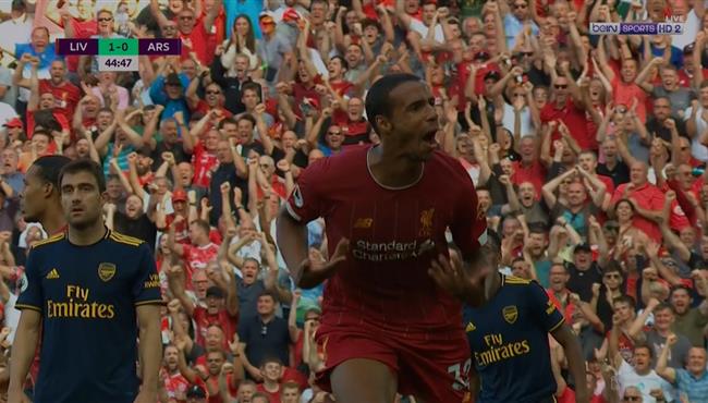 هدف ليفربول الاول في مرمي ارسنال ماتيب