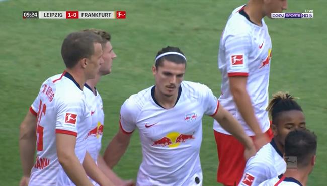 اهداف مباراة لايبزيج واينتراخت فرانكفورت 2 1 الدوري الالماني