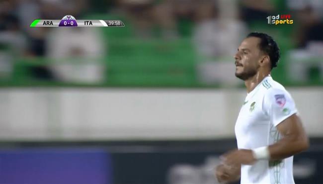 خالد قمر يهدر هدف لا يصدق امام العربي بالبطولة العربية