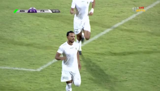 هدف خالد قمر في مرمي العربي بالبطولة العربية