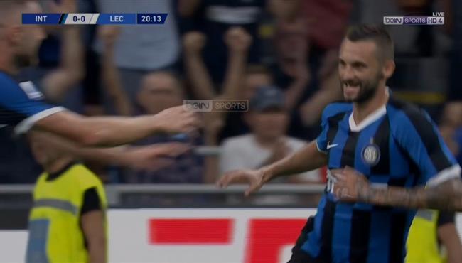 هدف بروزوفيتش الرائع في مباراة انتر ميلان وليتشي بالدوري الايطالي